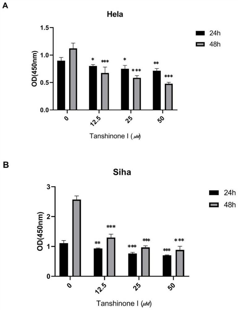 Application of tanshinone i in the preparation of tumor cell autophagy inducer medicine