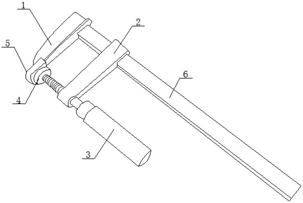 Novel hand screw clamp