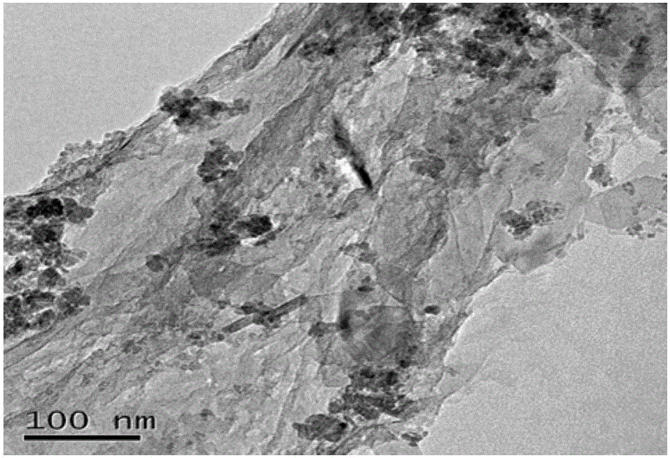 Thiourea dioxide reduced magnetic graphene oxide as well as preparation method and application of thiourea dioxide reduced magnetic graphene oxide