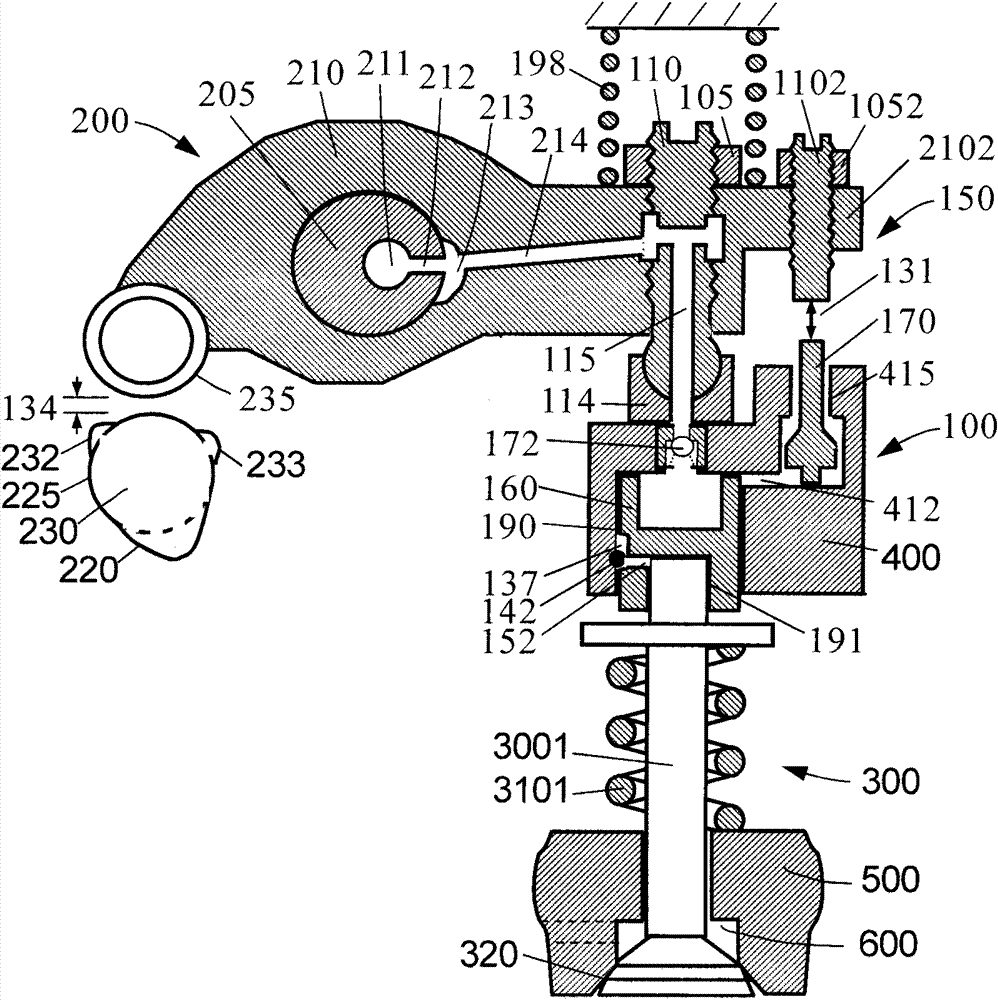 An engine braking device positioned by a valve stem