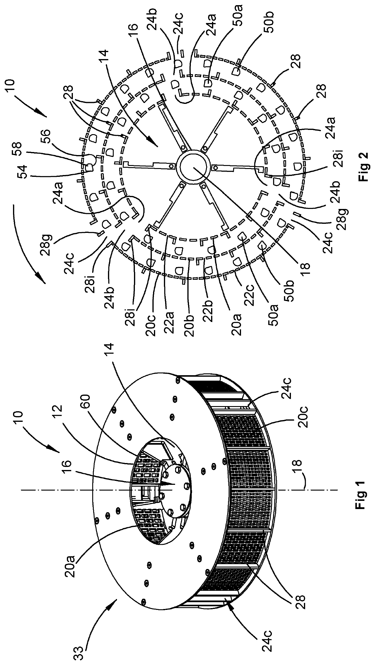 An impact mill and a residue processing system incorporating same