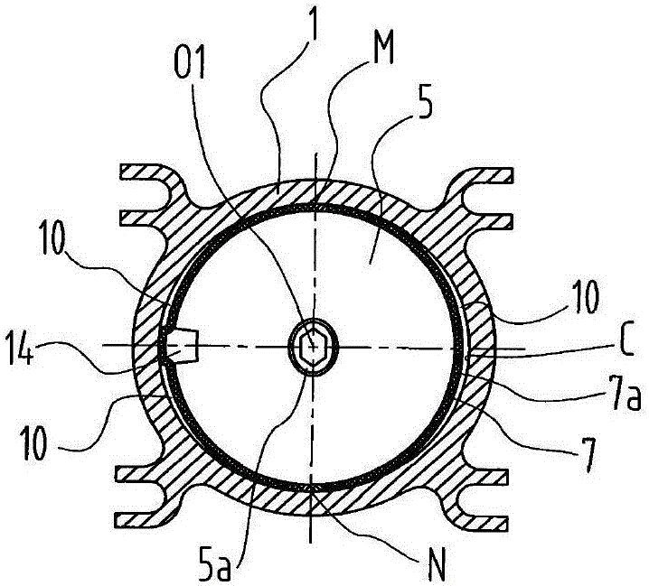 Air inlet control device of oil-free lubrication air compressor