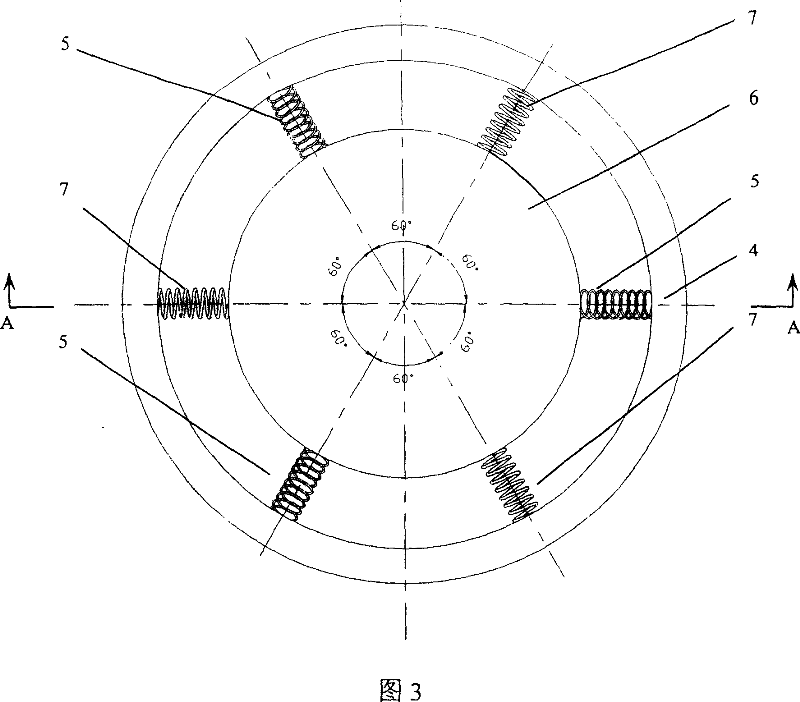 Spring structure type multiple free degree parallel mechanism generalized force and force moment testing device