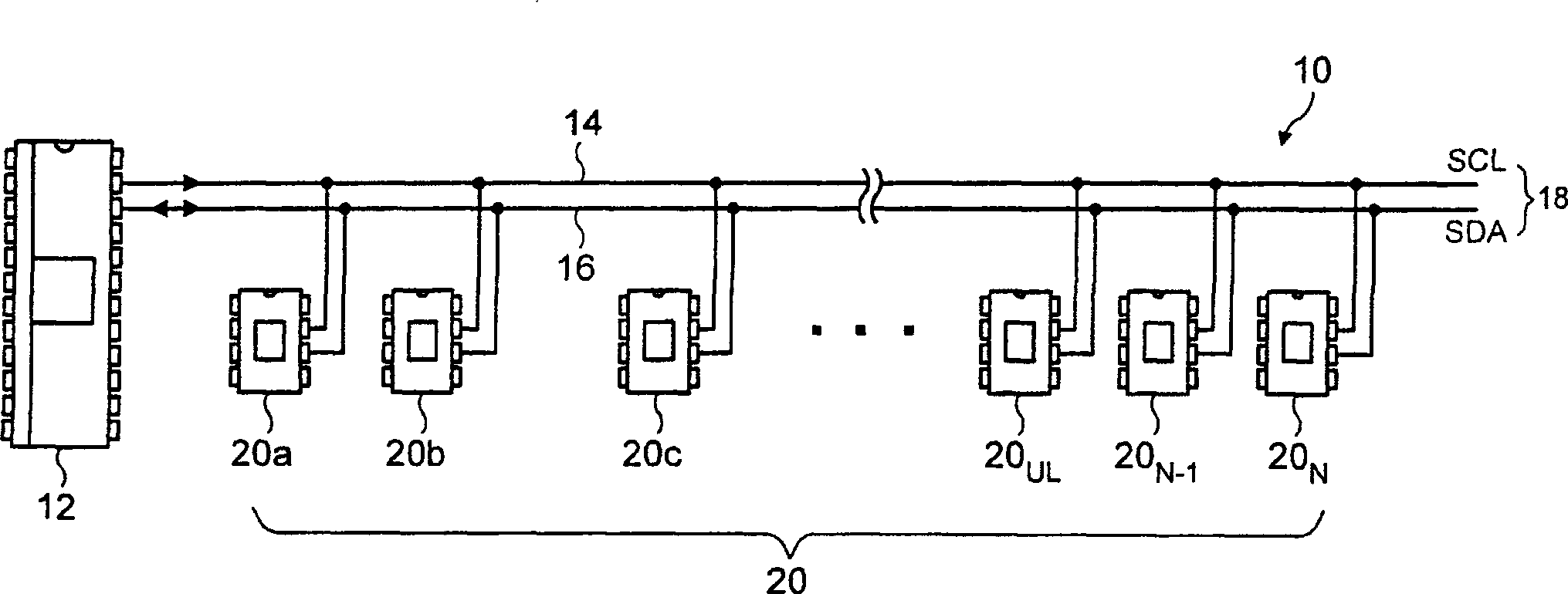 Integrated circuit having programmable address in integrated circuit environment