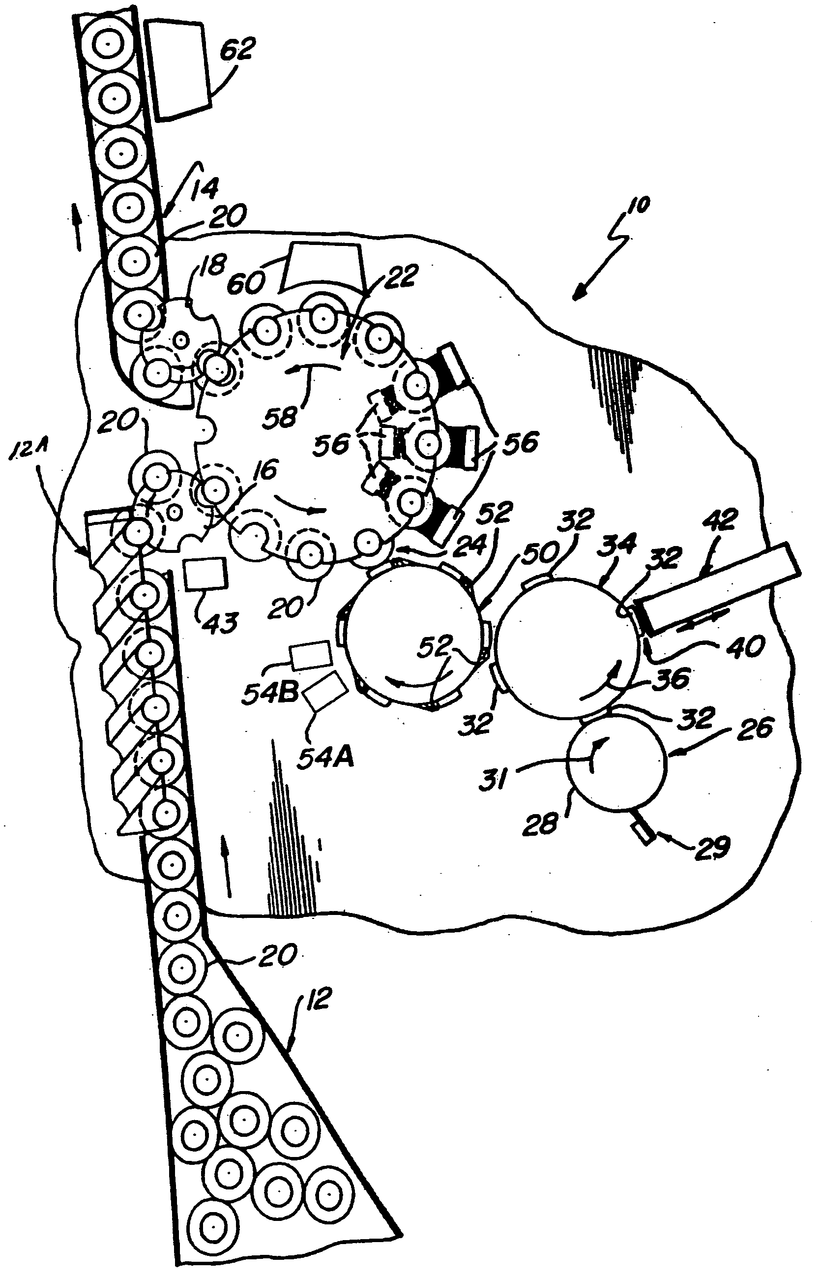 Labeling apparatus and method employing radiation curable adhesive