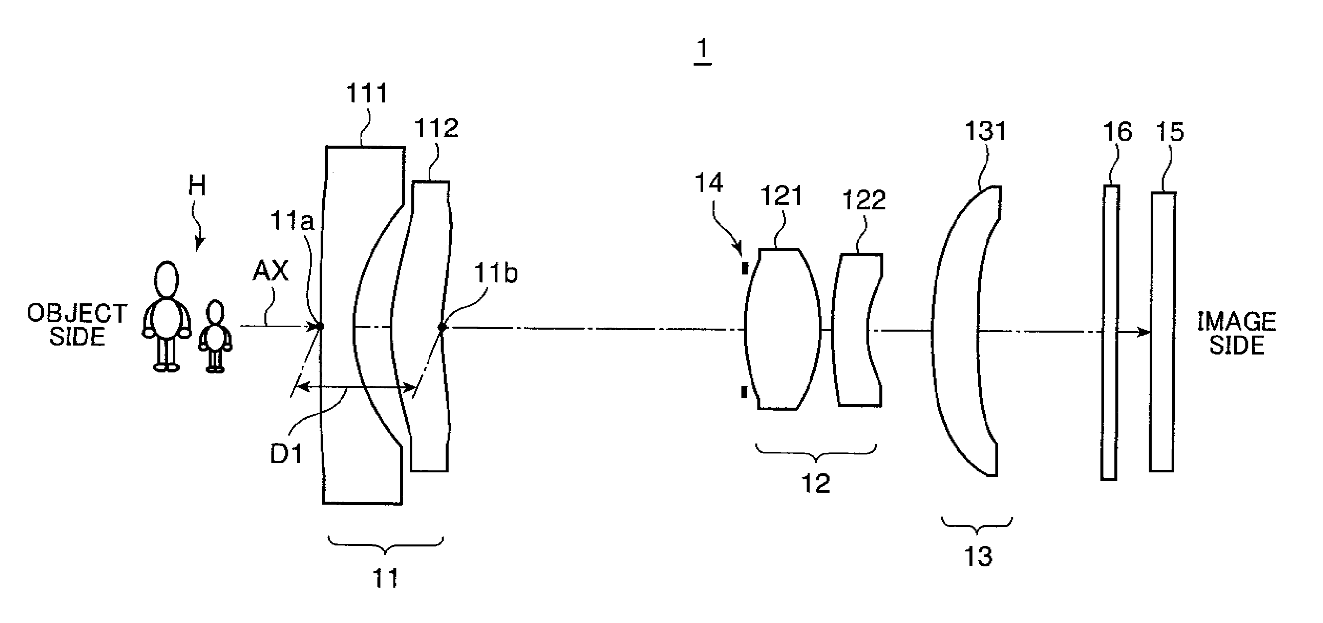 Variable power optical system, imaging lens device and digital apparatus