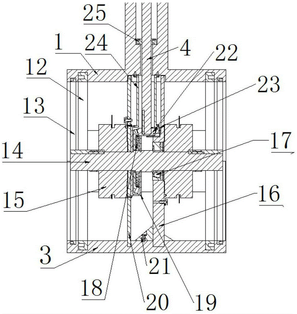 Structural device of ship whale tail wheel propeller based on stepping motor control