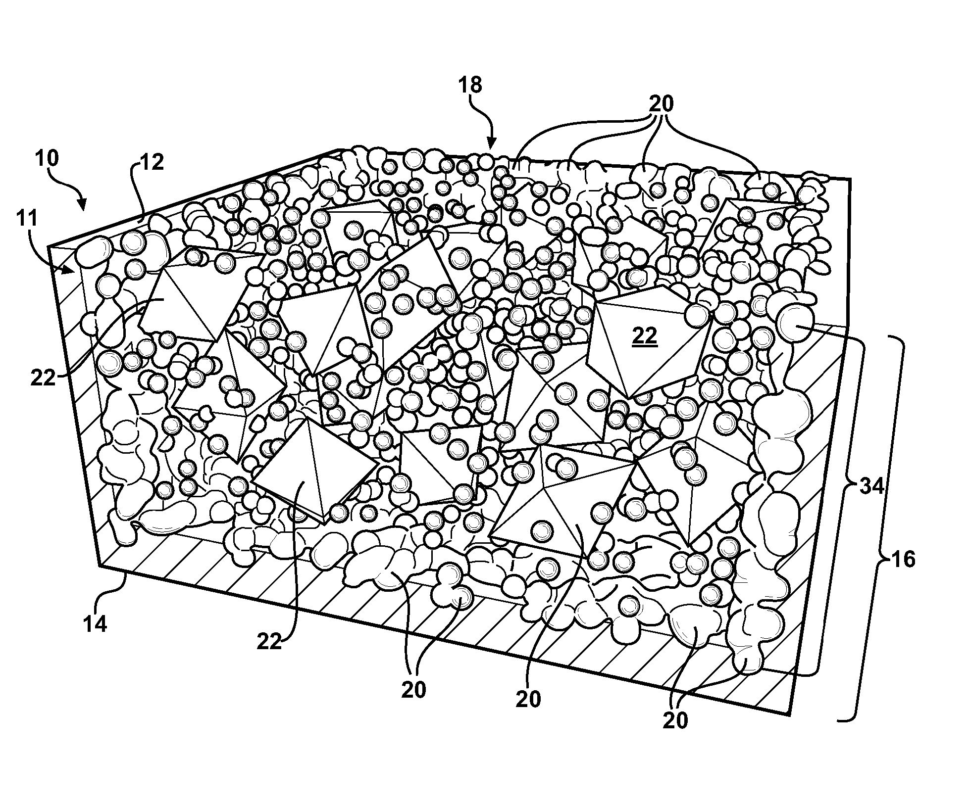 Electrode for cell of energy storage device and method of forming the same