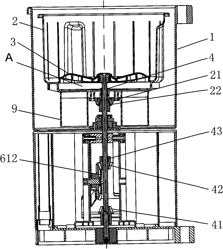 A sports washing machine with shock absorbing function