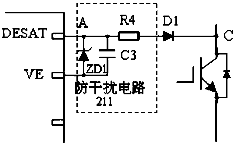 A short-circuit protection device for a solid-state switch