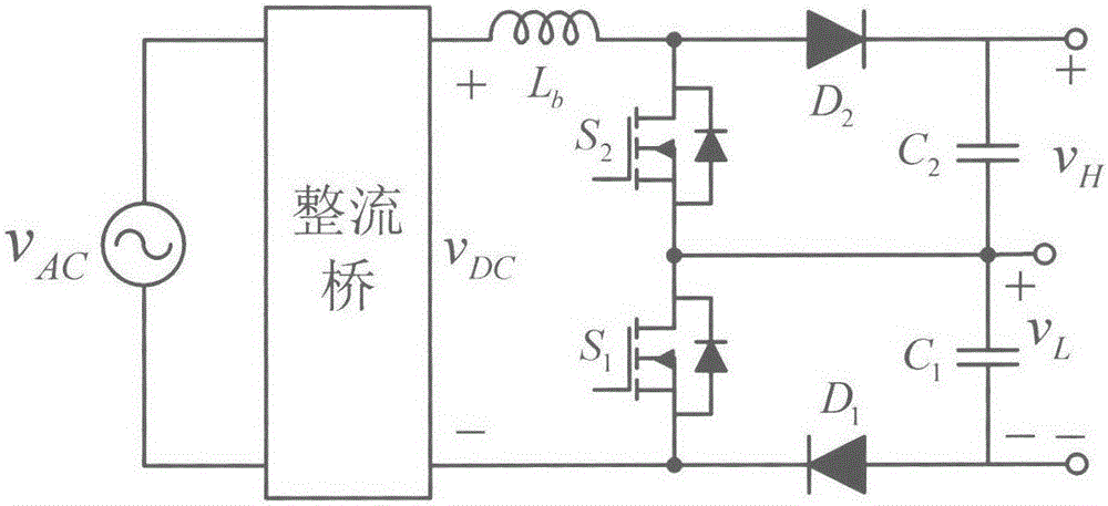 Two-stage type AC-DC converter and control method thereof