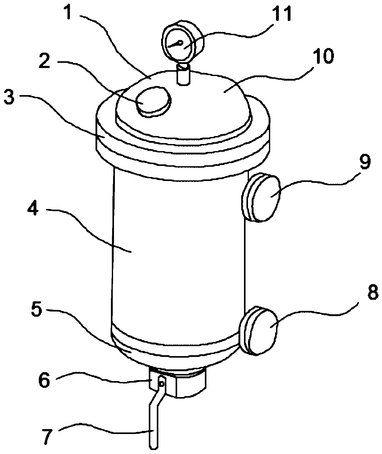 Flue gas mixing structure for desulfurization and denitrification