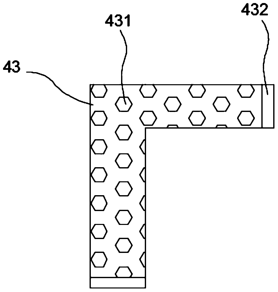 Flue gas mixing structure for desulfurization and denitrification