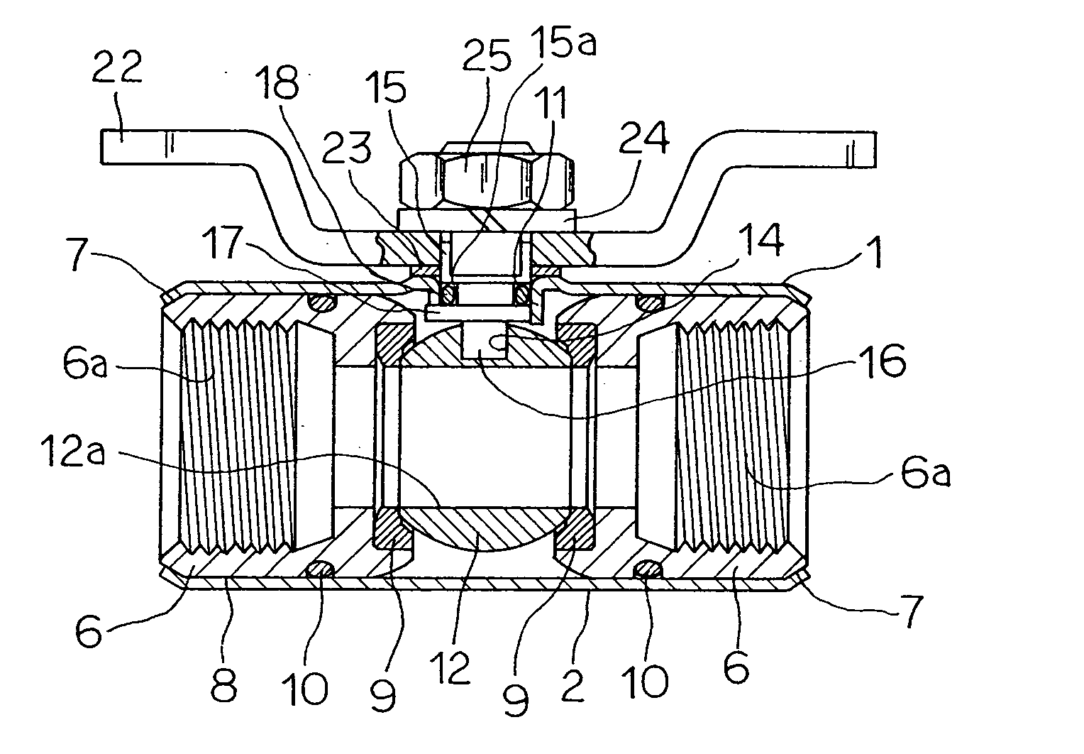 Ball valve and method for production thereof