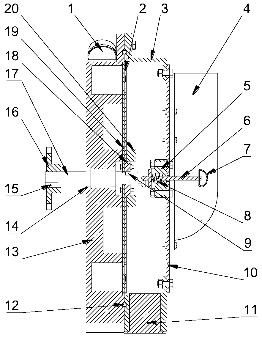 Variable-suction-hole dual-disc air-aspiration type precise seeding device