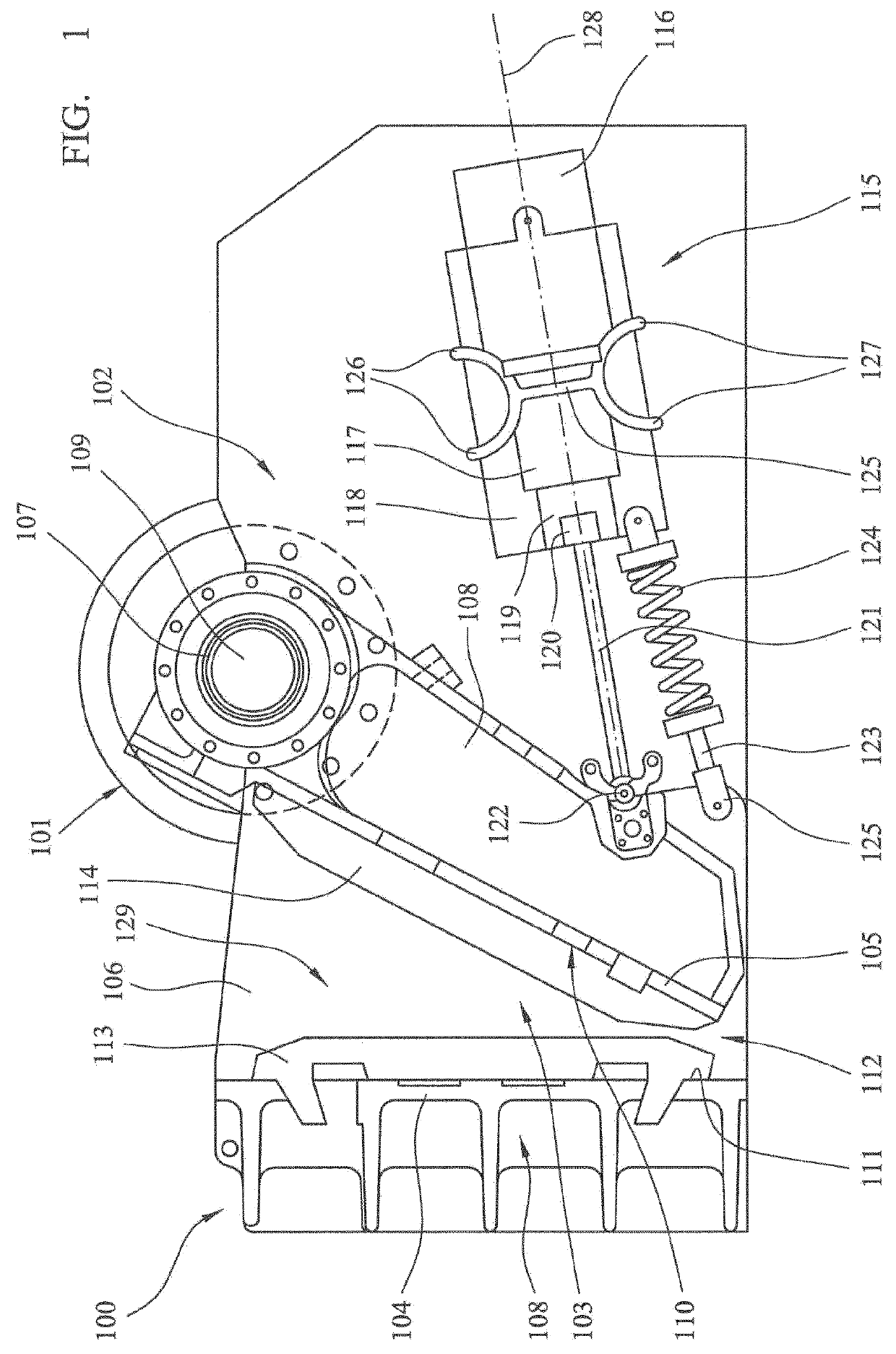 Jaw crusher support frame