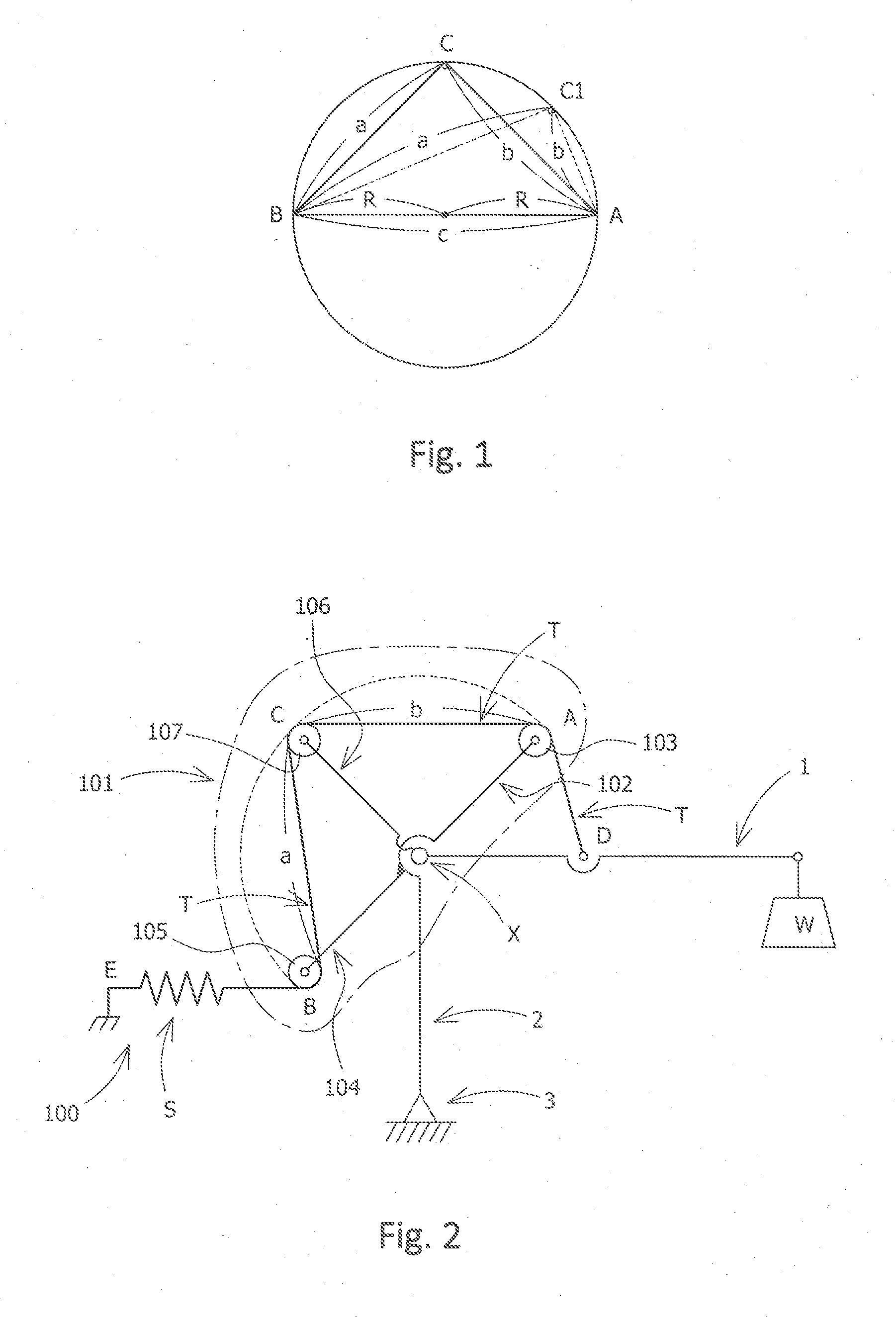 A counterweight arm mechanism