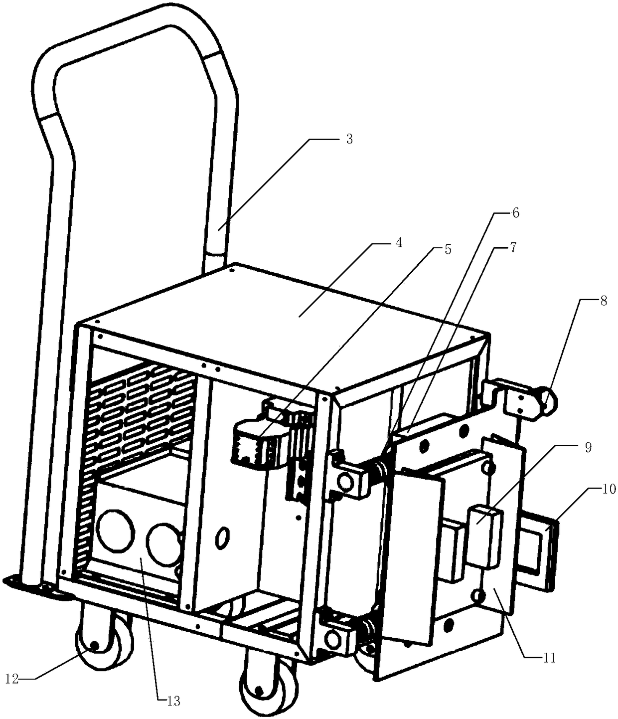 Automatic guiding safe charging device and charging method