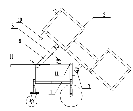 Special vehicle for transporting winding green tire of engineering tire