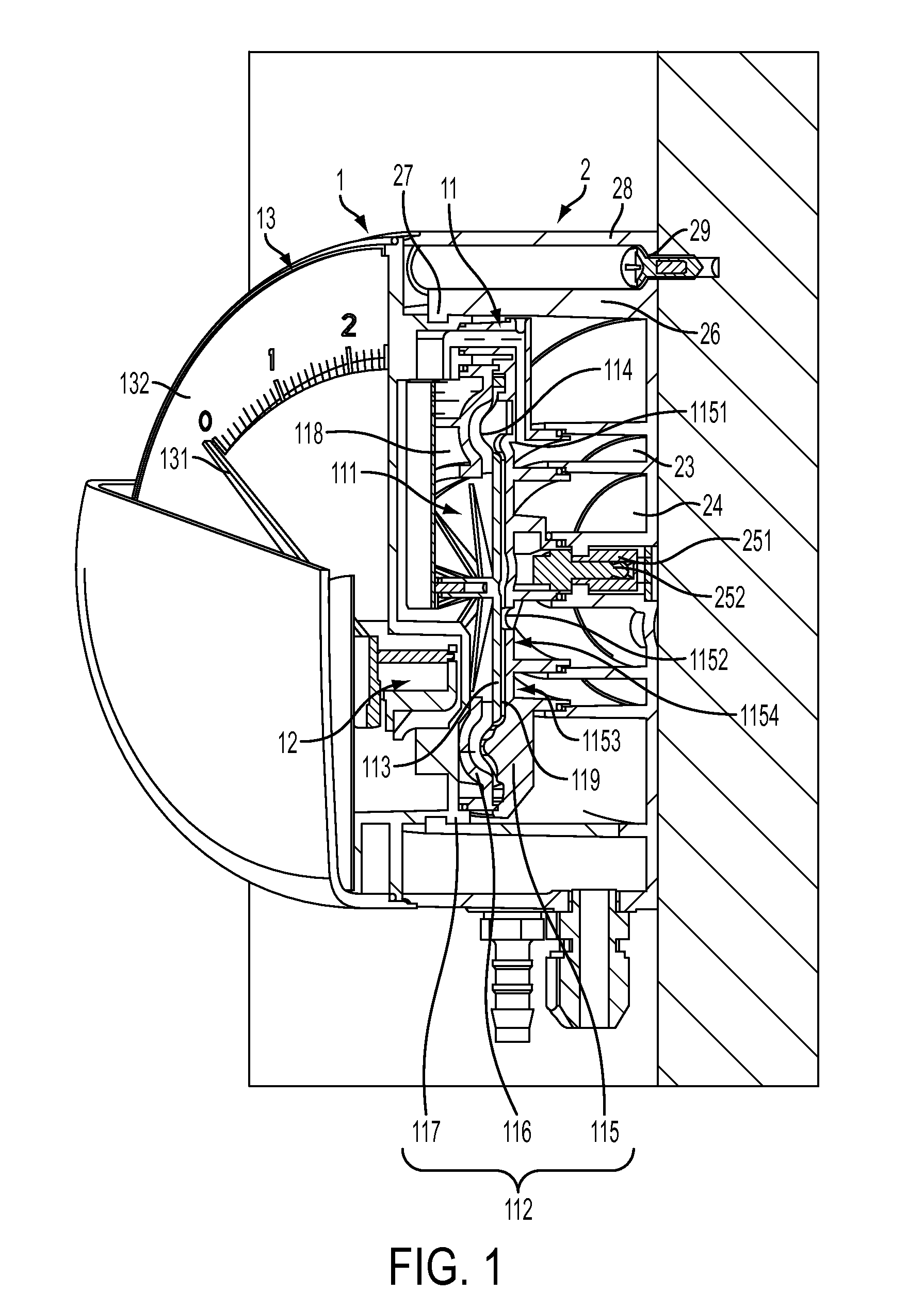 Pressure gauge with pressure gauge assembly and connecting assembly