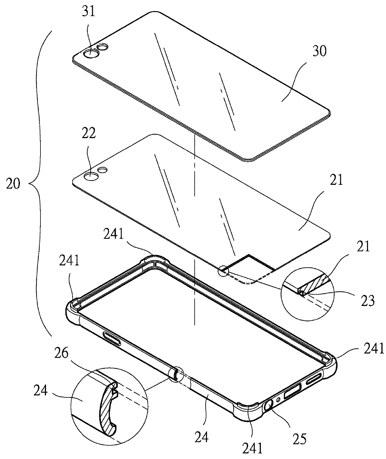 Protective Case for Portable Electronic Device