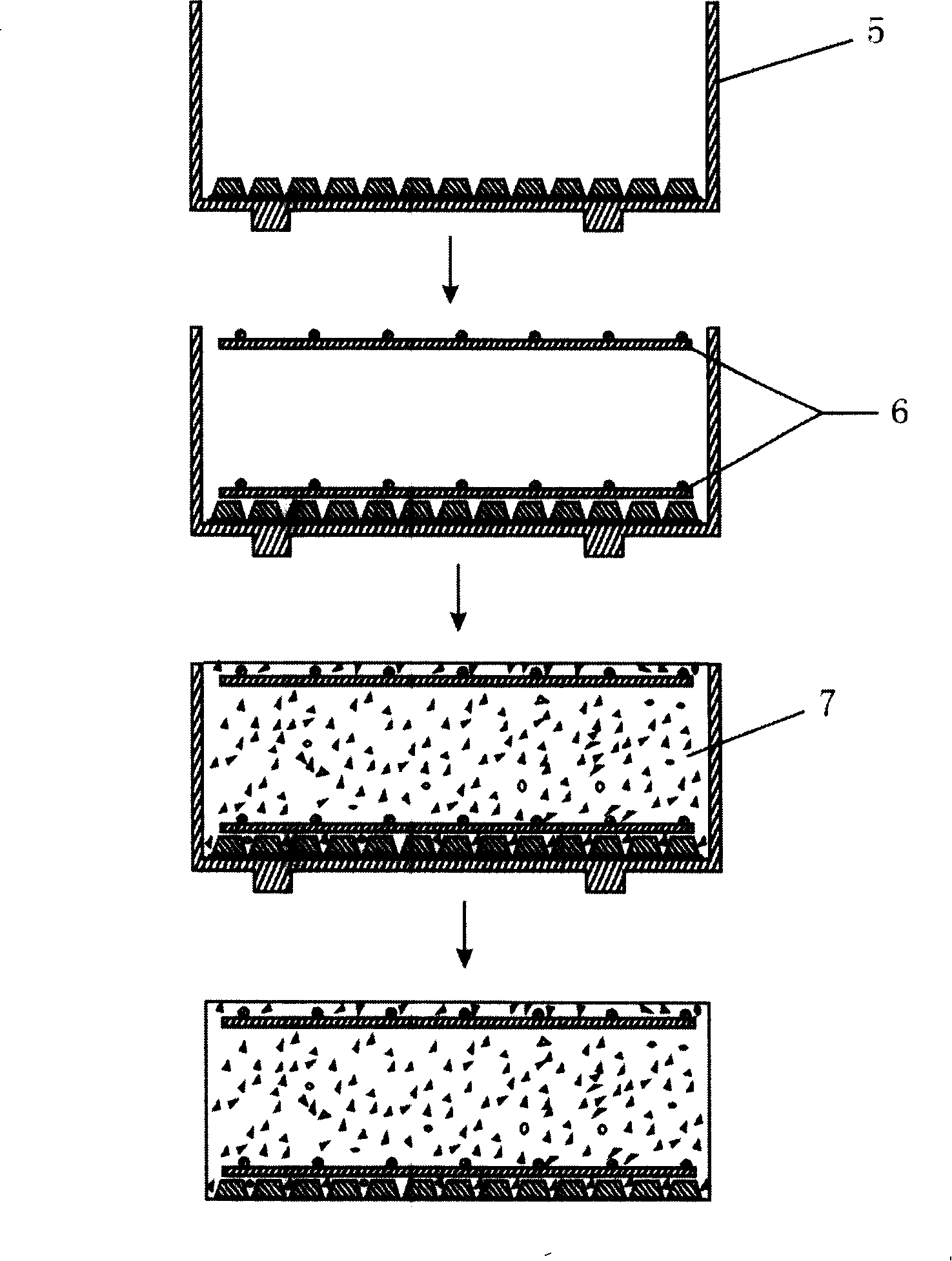 Fire-proof material product for concrete structure and construction technique thereof