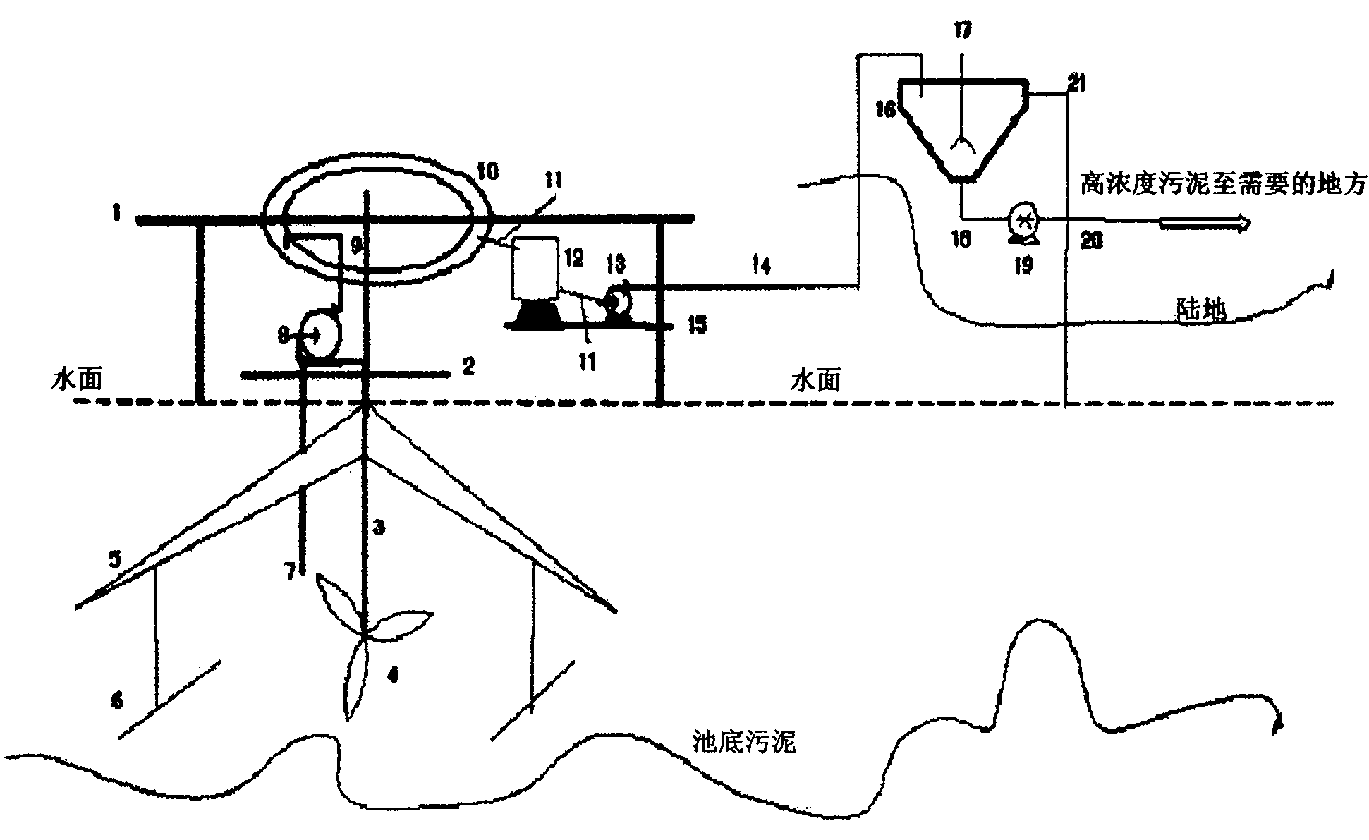 Device and method for cleaning pool bottom sludge