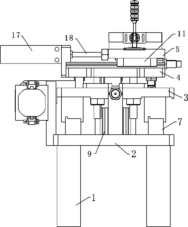 Conveying device for producing concrete construction formwork support and use method thereof
