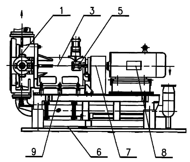 Underwater pelleting device of machine unit for compounding, squeezing and prilling