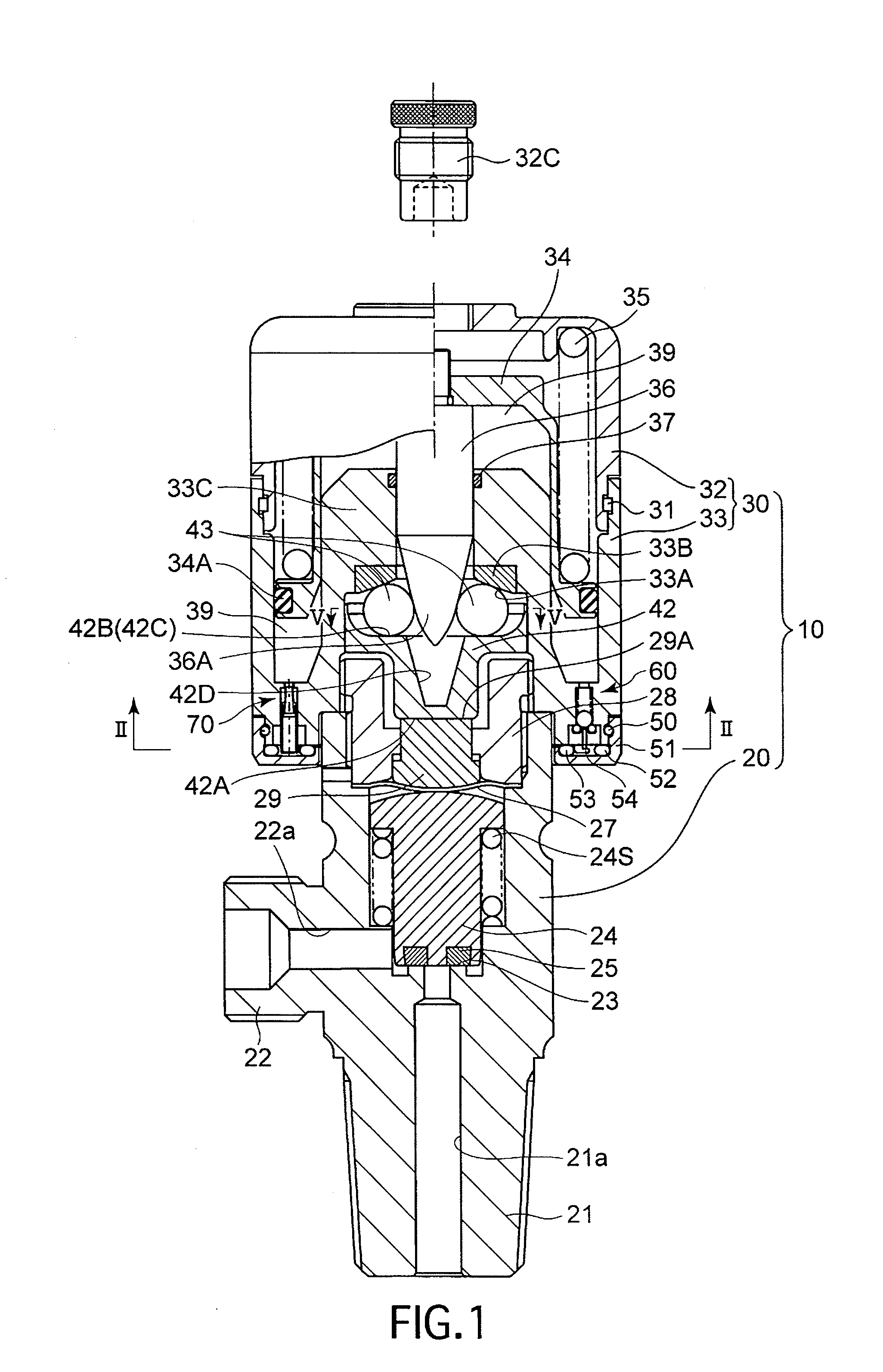 Slow-acting on/off valve