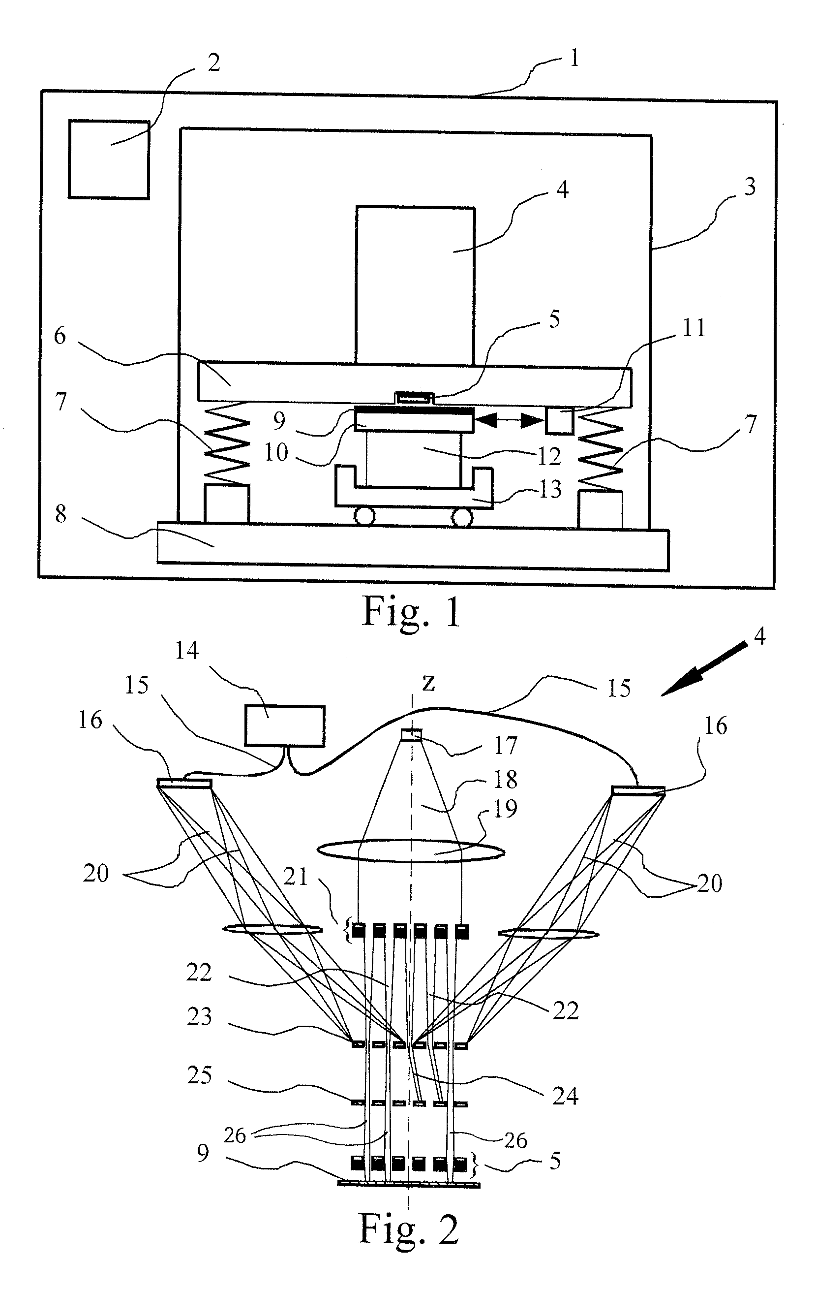 Multiple beam charged particle optical system
