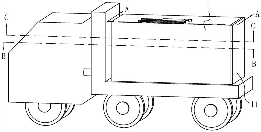A carriage for logistics transportation
