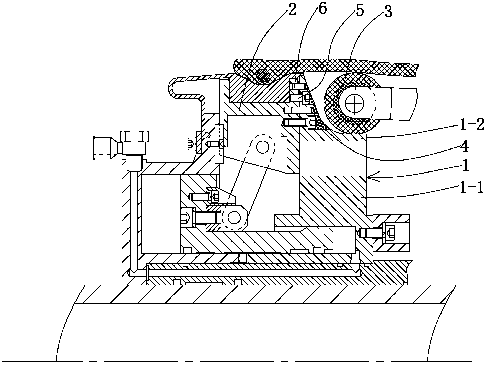 Mechanical-drum turn-up tire building mechanism