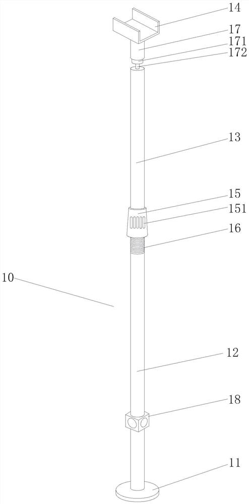 Cross roof beam supporting and reinforcing formwork system and construction method thereof