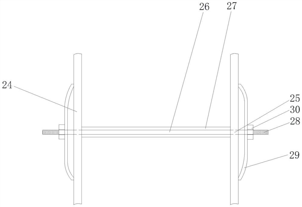 Cross roof beam supporting and reinforcing formwork system and construction method thereof