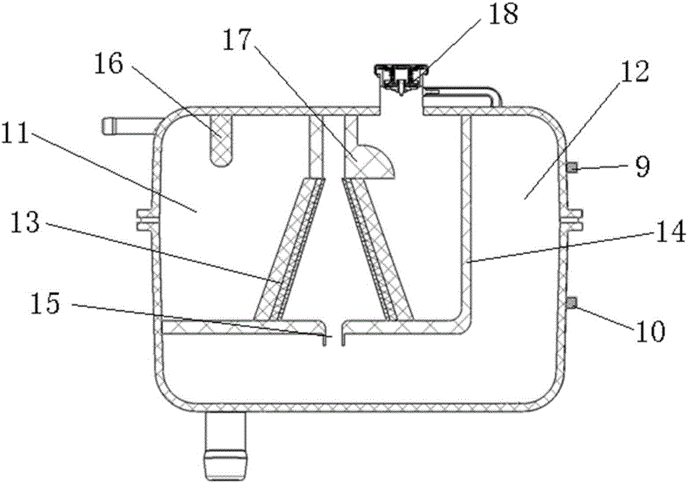 Expansion tank and processing method