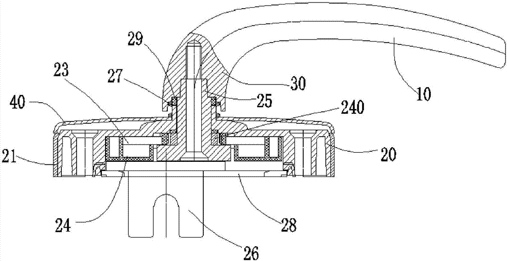 One-way multi-point locking handle for doors and windows