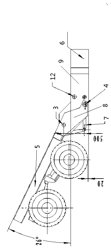 Rotating mechanism of trailer tail frame
