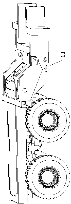 Rotating mechanism of trailer tail frame