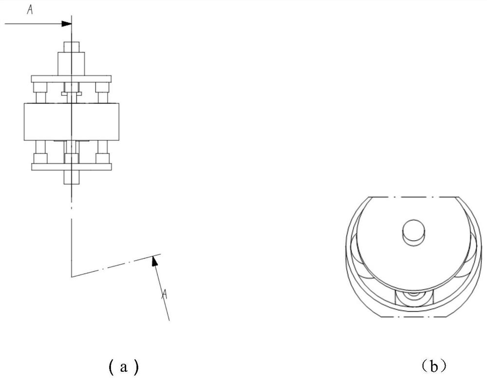 Semi-active rotary type inerter damping integrated vibration reduction device