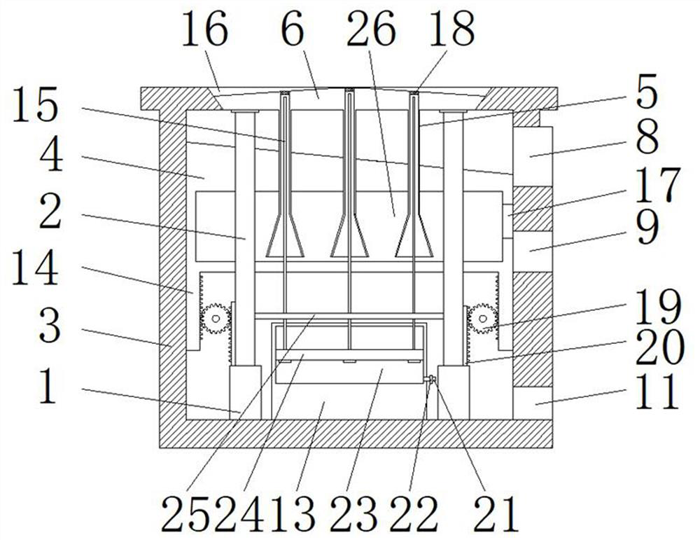 Staged invisible closed automatic road drainer