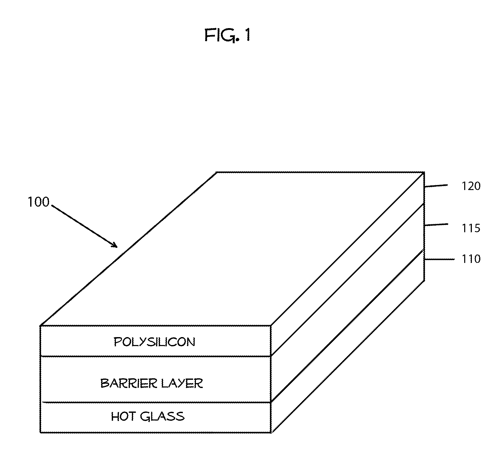 Method for producing high temperature thin film silicon layer on glass