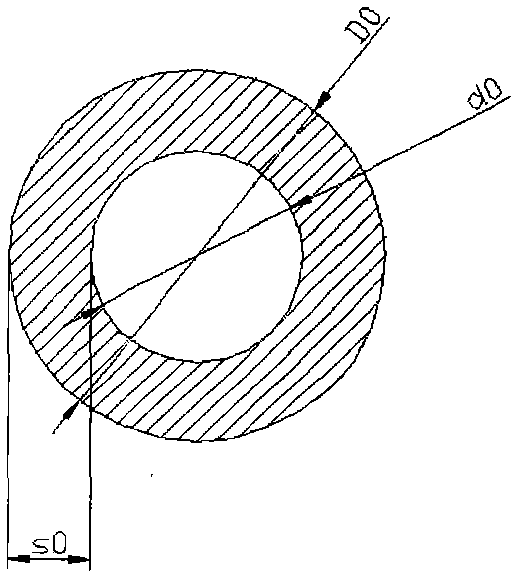 Method for processing rectangular round hole conductor copper pipe of double-water internal cooling generator