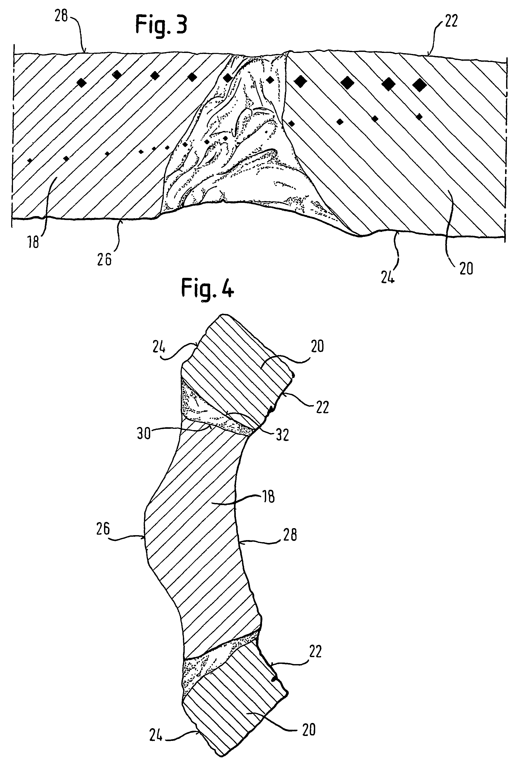 Implant with attached element and method of making such an implant
