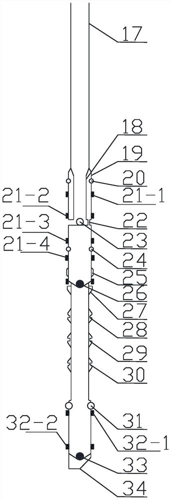 One-time multi-layer gravel packing tool for long-span perforation section