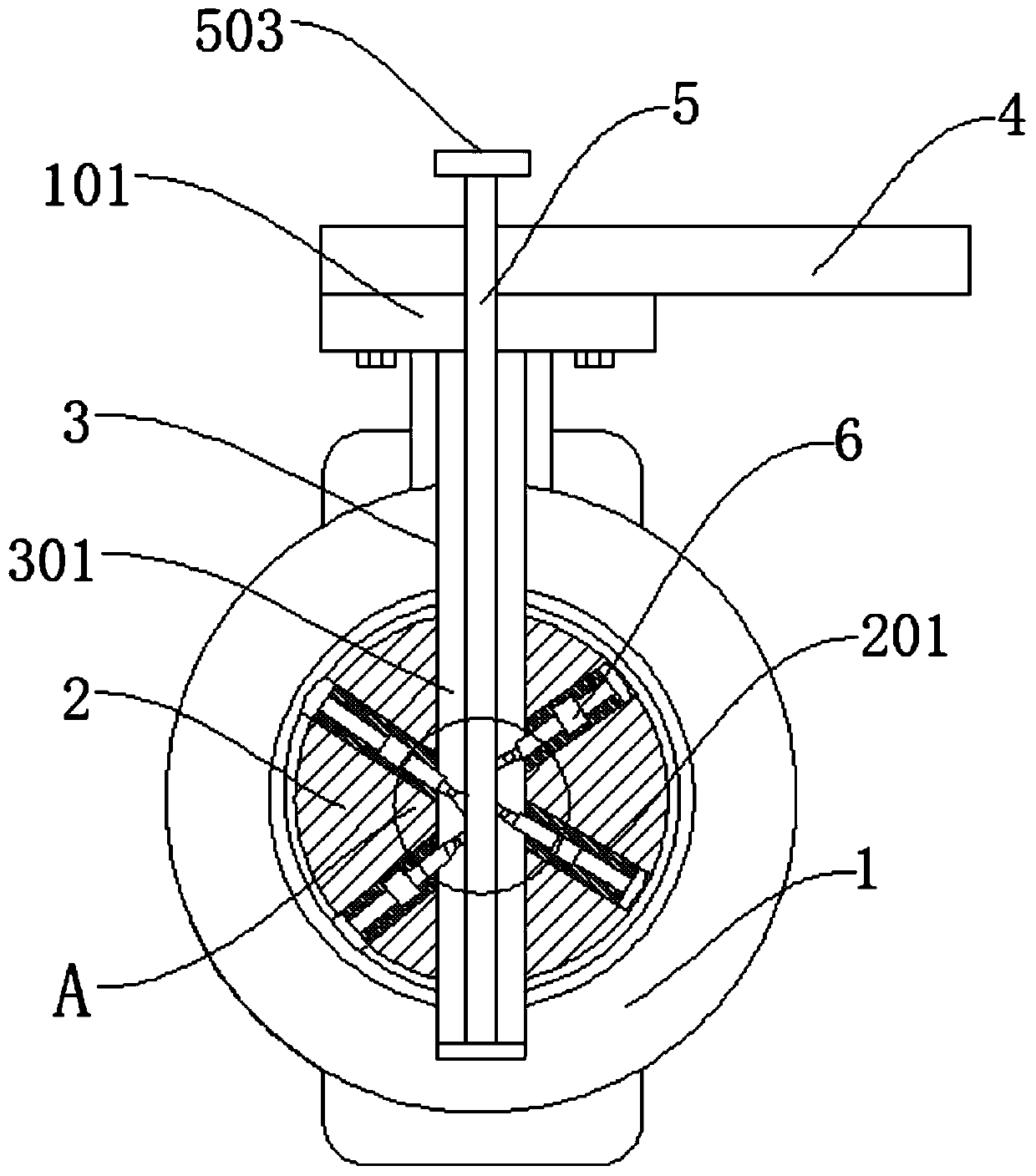 Integrated type butterfly check valve