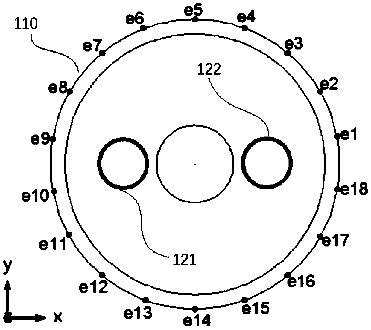 Flow velocity distribution reconstruction method for multi-electrode electromagnetic flowmeter