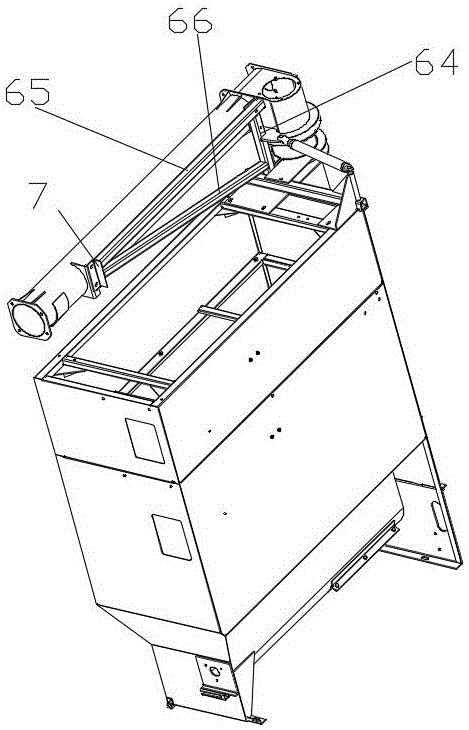 Small-sized combine harvester with grain tank and adjustable grain discharging device