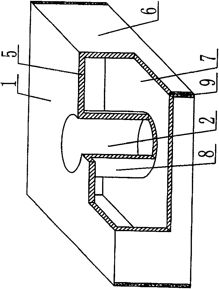 Light permanent carcass of tyre for filling concrete