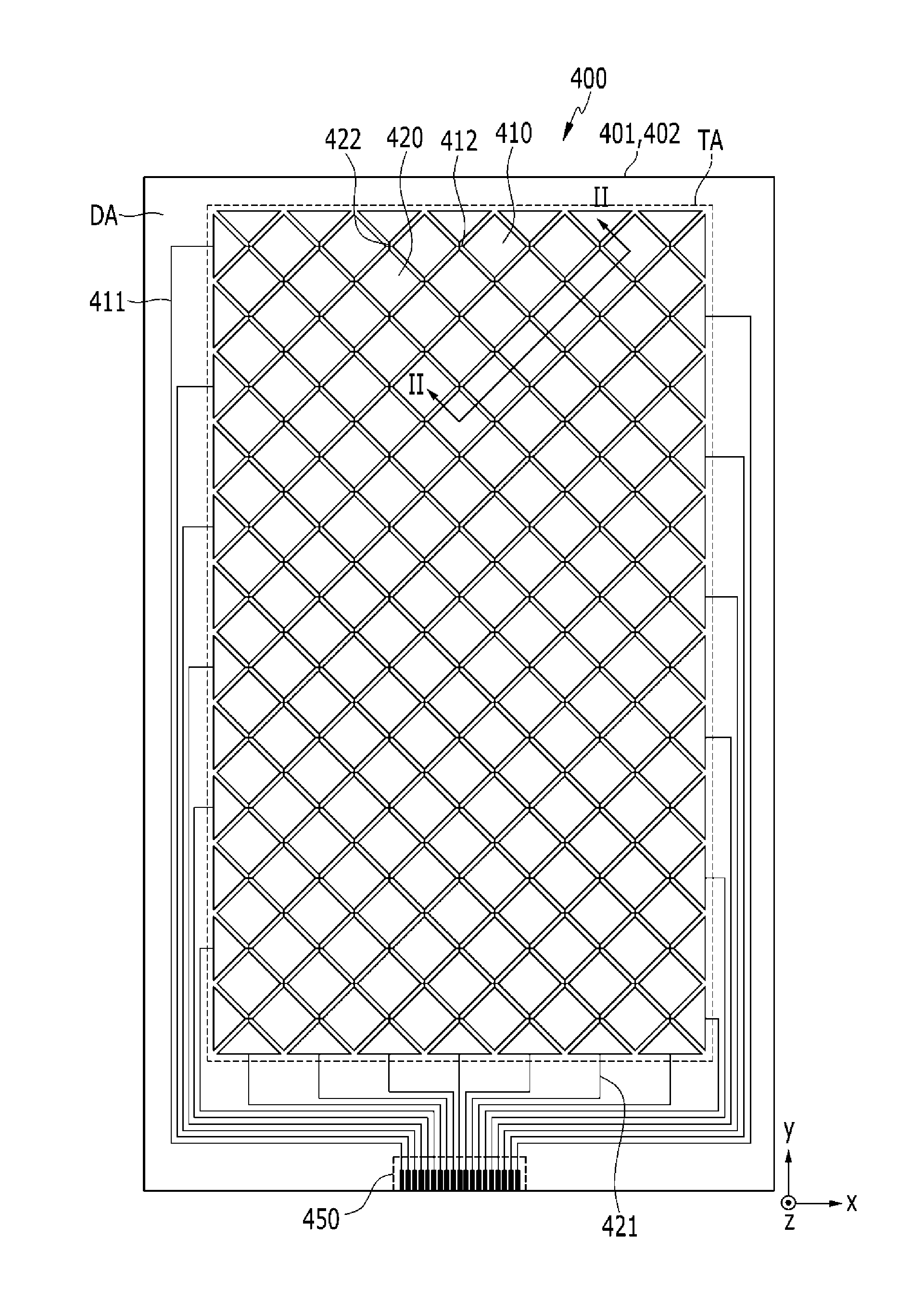 Touch sensor device and display device including the same